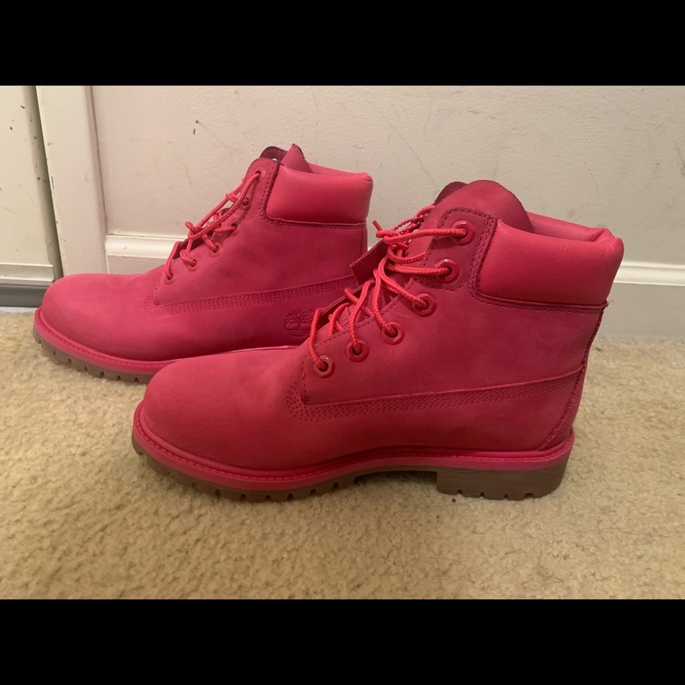 Pink Timberland Boots